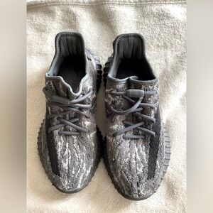 Adidas Yeezy Boost Black and Gray Knit Sneakers